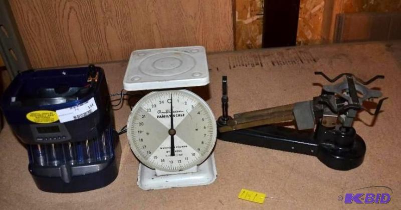 lot 134 image: 2 scales, 1 American family scale ,&nbspalso...