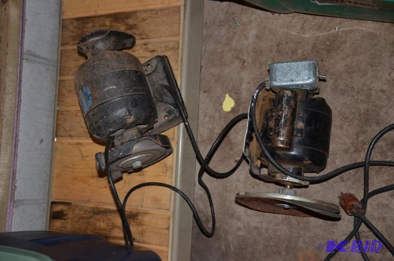 lot 139 image: 2 bench grinders not tested...