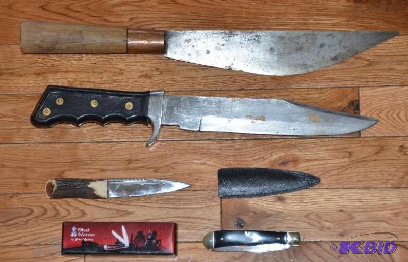 lot 15 image: Lot of Antique & Collectible Knives as we...