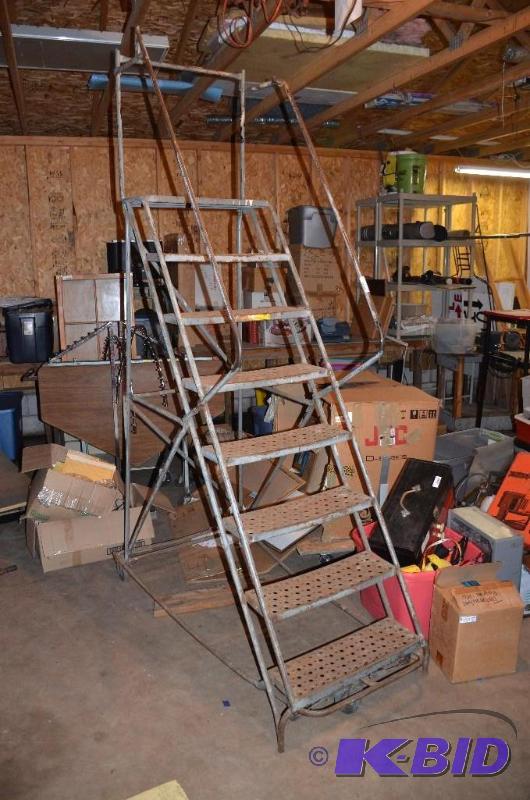 lot 150 image: Rollin ladder 101" tall...