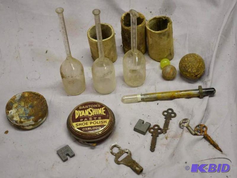 lot 164 image: Vintage bottles used by creamery for testing ...