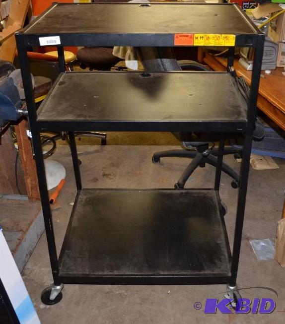 lot 191 image: Av Cart with power outlets 48x24x30"...
