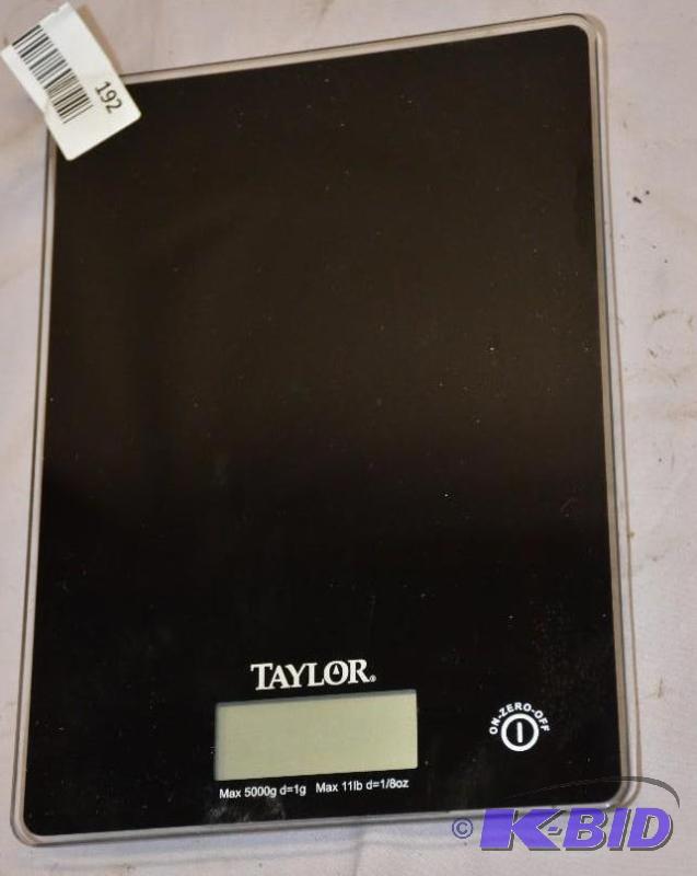 lot 192 image: Taylor Jewelry Scale. Max weight 11 lbs....