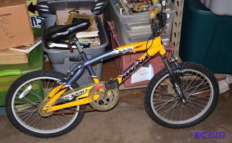 lot 205 image: Yellow Torrid BMX bike...