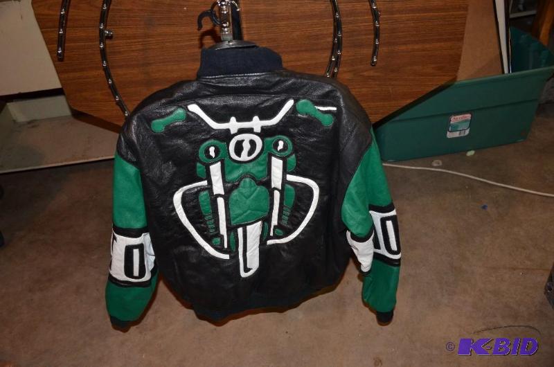 lot 211 image: 2 tubs of leather jackets including a Michael...