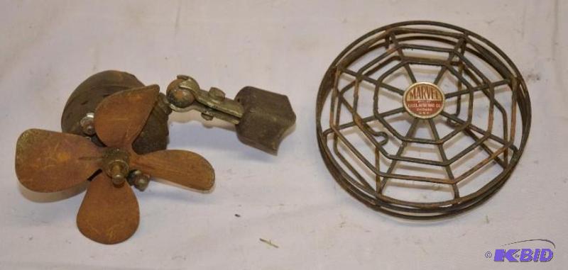 lot 224 image: Antique Marvel Fan by Excel Auto Rad Co....