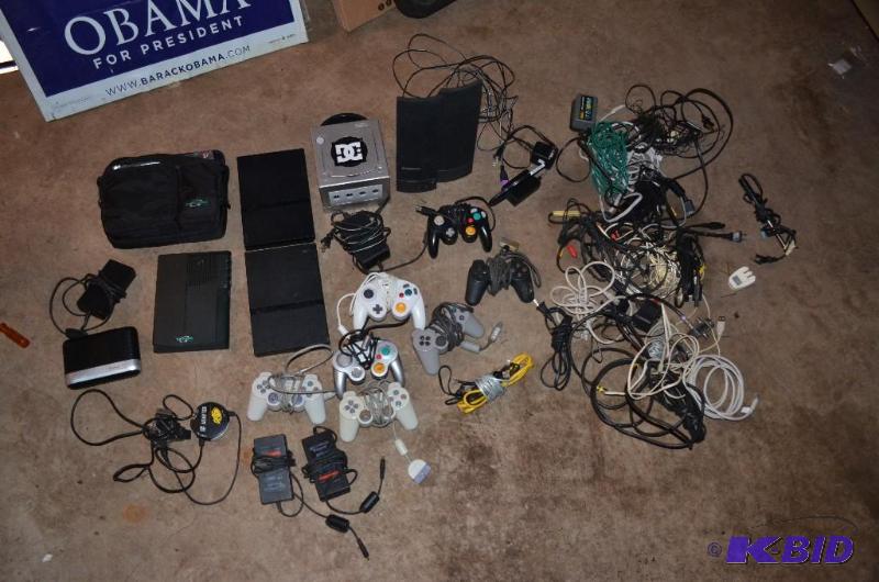 lot 253 image: Two Sony Play Station 2 Nintendo Game Cube wi...