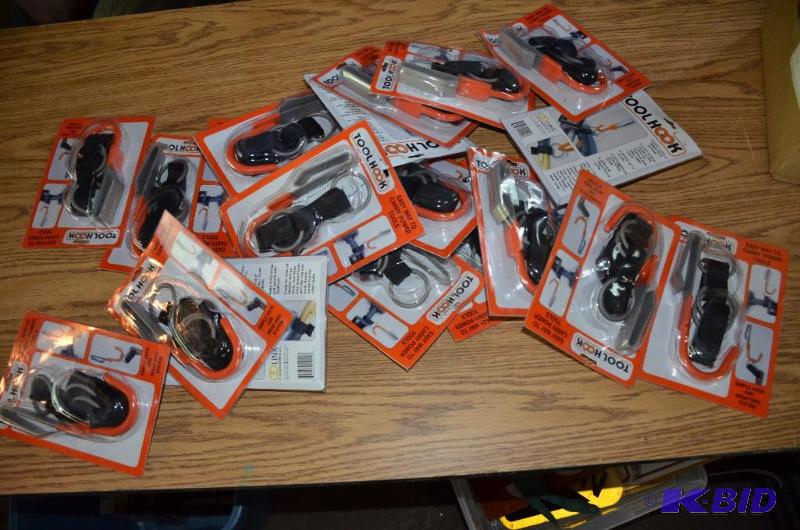 lot 257 image: Quantity 19 Tool Hook System Easy wrap wring ...