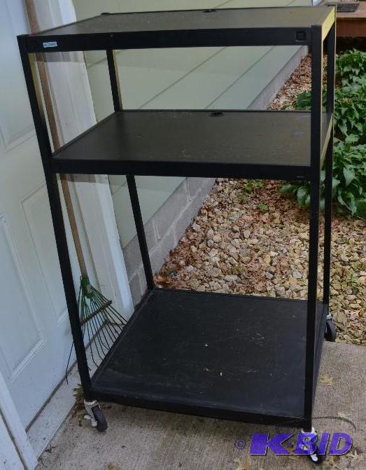 lot 274 image: AV Audio visual cart 54x24x36" with no e...