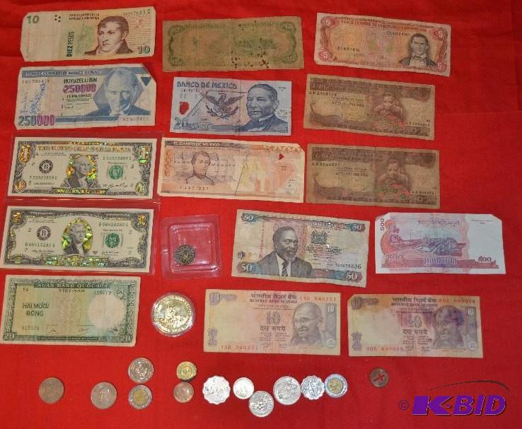 lot 34 image: Lot of Collectible Coins and Bills including...