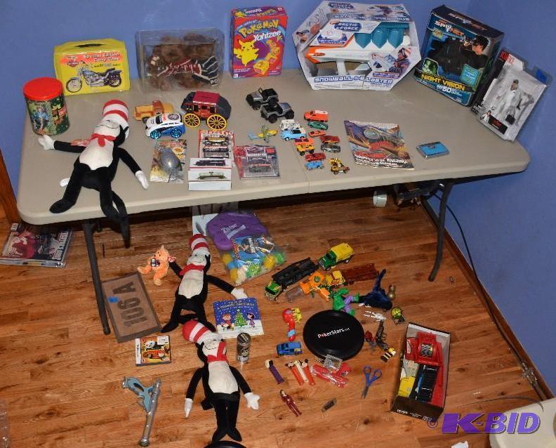 lot 40 image: 2 Tubs of Collectible Toys including Harley ...