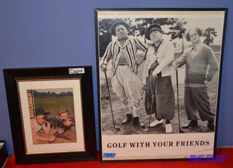 lot 47 image: Framed American Rifleman 1956 & The Three...