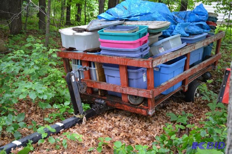 lot 5 image: 2014 Homemade Trailer 4x8 perm tag#ADKT90...