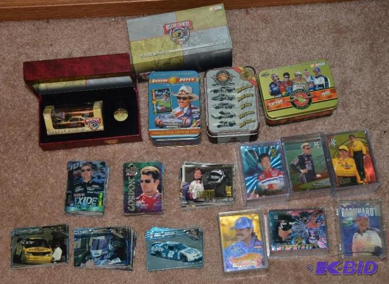 lot 53 image: Lot of NASCAR trading cards...