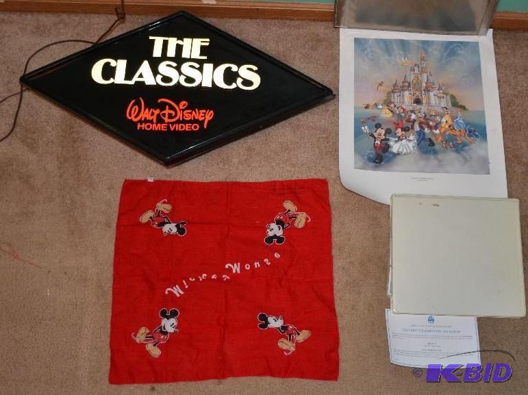 lot 55 image: Walt Disney&nbsplithograph &quotHappiest Ce...