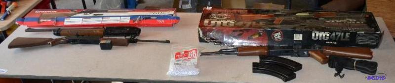 lot 78 image:  &nbspCrossman pellet gun with broken s...
