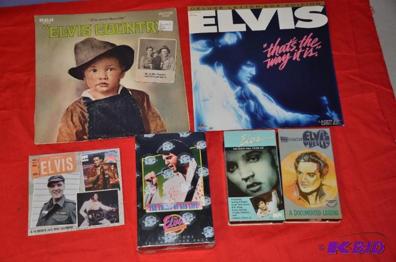 lot 8 image: Collection of Elvis Presley items including ...