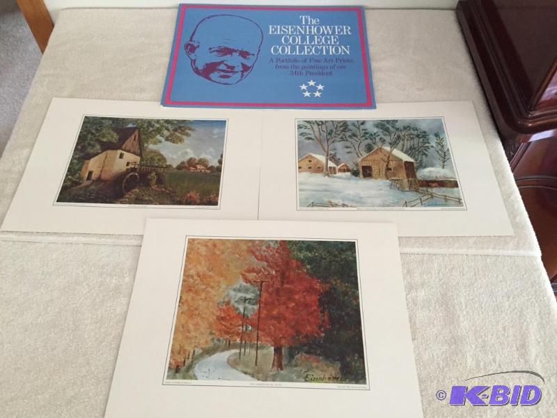 lot 143 image: Fine Art Prints by President Eisenhower