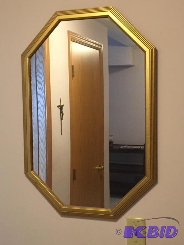 lot 156 image: Nice mirror approx. 31" tall x 21" ...
