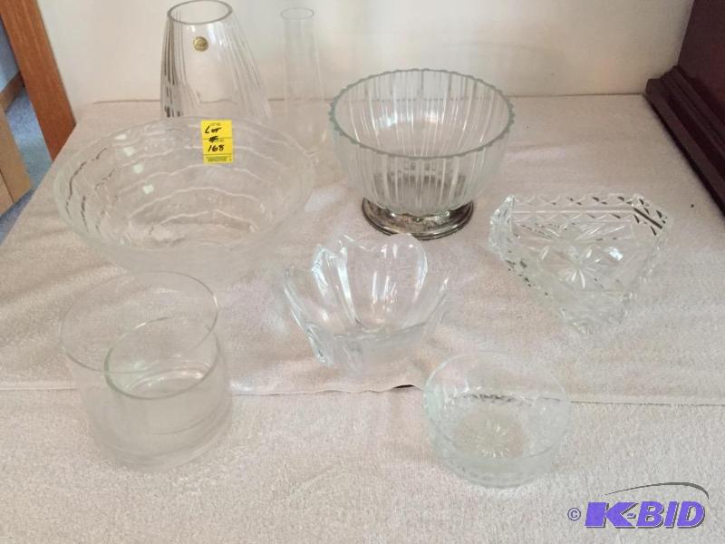 lot 168 image: Clear Glass and Crystal Lot
