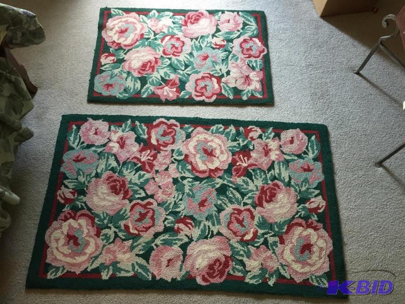 lot 198 image: Floral Pattern Area  rugs