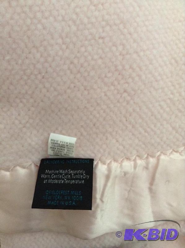 lot 273 image: Pink Twin Size Blanket