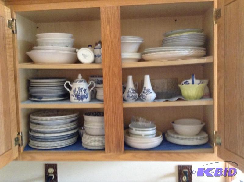 lot 78 image: Cupboard Full of Dishes