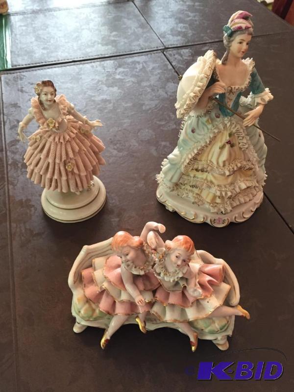 lot 83 image: Three Porcelain Figurines