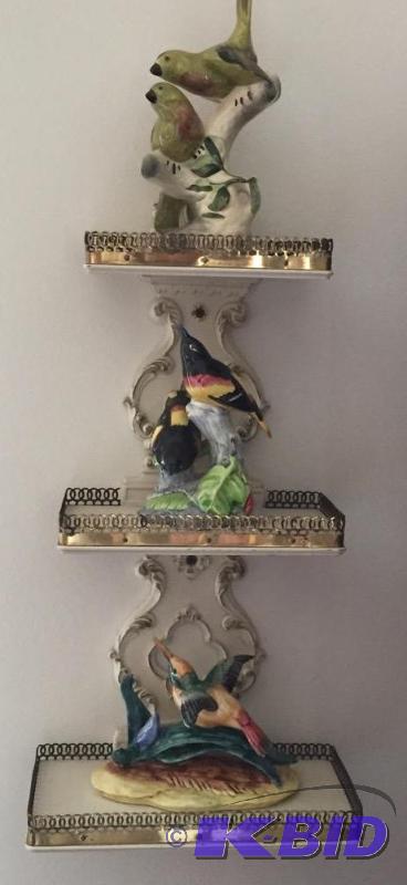 lot 99 image: Bird Figurines and Shelf Pieces