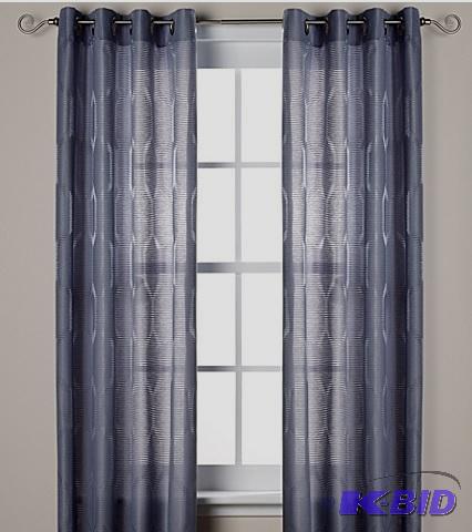 J. Queen New York Hamilton 50 x 84-Inch Grommet Window Curtain Pair. Steel Gray.
