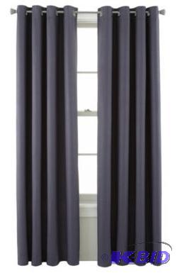 Studio Cooper Grommet-Top Blackout Curtain Panel Pair 50 x 95 Each.  Deep Blue Ink.