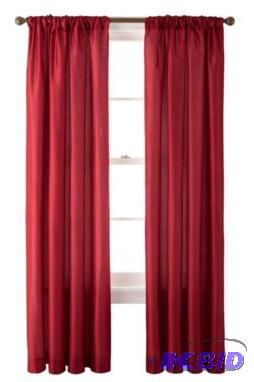 Studio JCP Home.  Columbus Red Grommet 2 Panels Each 26.5 x 84