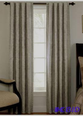 Sound Asleep Room-Darkening Back-Tab 2 Curtain Panels Dark Gray 42 x 108 Each Panel