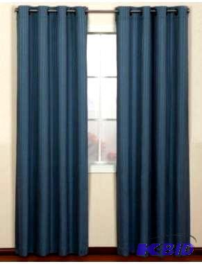 Armant Grommet-Top 2 Curtain Panels  54 x 84  Each.  Mineral Blue