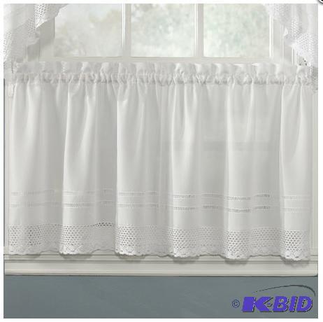 Crochet Tailored Tier Pair White.58 x 24