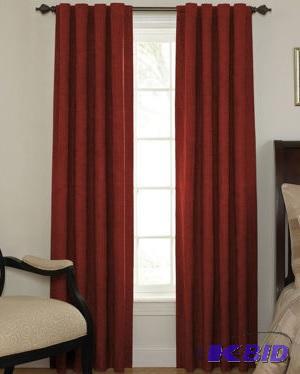 Sound Asleep Room-Darkening Back-Tab Curtain Panel Pair Cranberry 42 x 108 Each Panel
