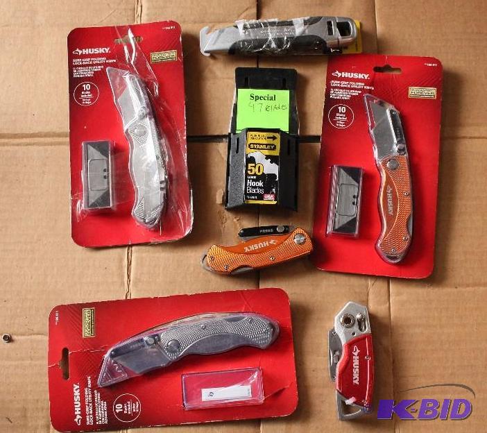 7 utility knife items