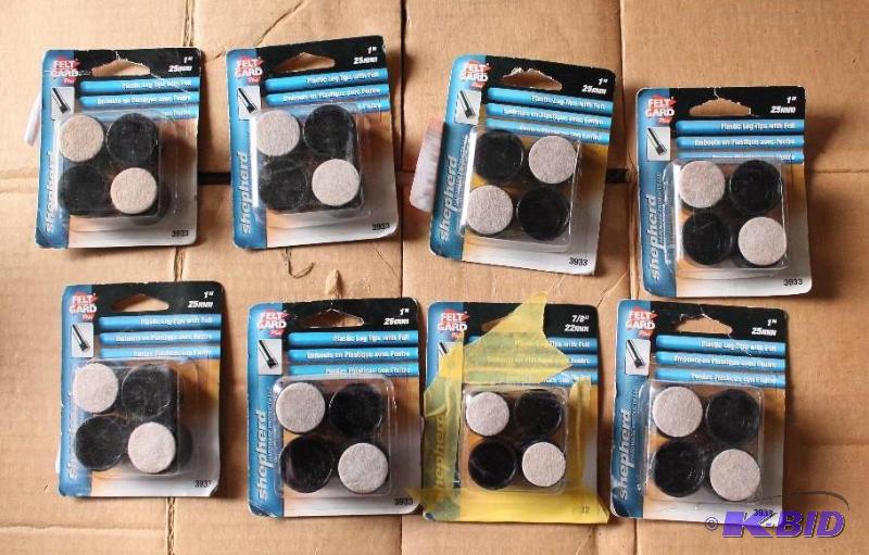 8 packs of four felt bottom 1 leg tips