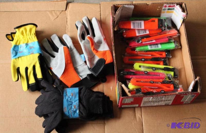 gloves disposable razor knives