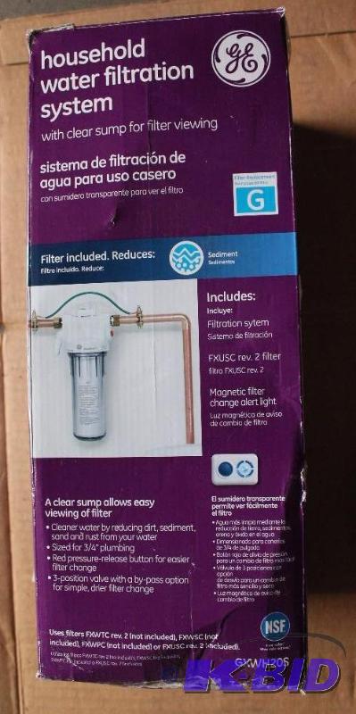 GE whole house filtration unit
