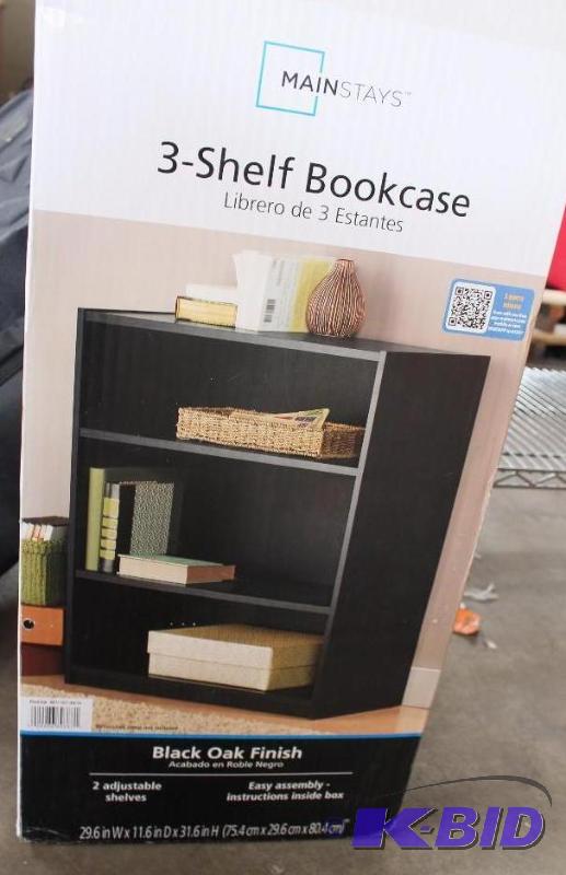 3 shelf bookshelf