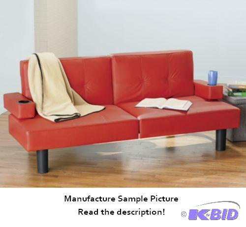 Jessica Convertible Futon - Red - Dual-use pr...