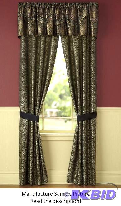 Valetta Woven Curtain Set -&nbspLeopard spot...
