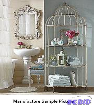 Ivory Iron Shelf - Rustic metal finish - Has ...
