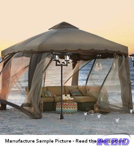 lot 11 image: Two Tone Gazebo with Screen - Let your outdoo...