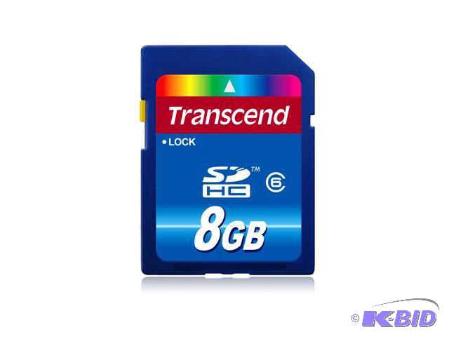 lot 34 image: Transcend 8 GB Full HD&nbspSDHC Card - Looks...