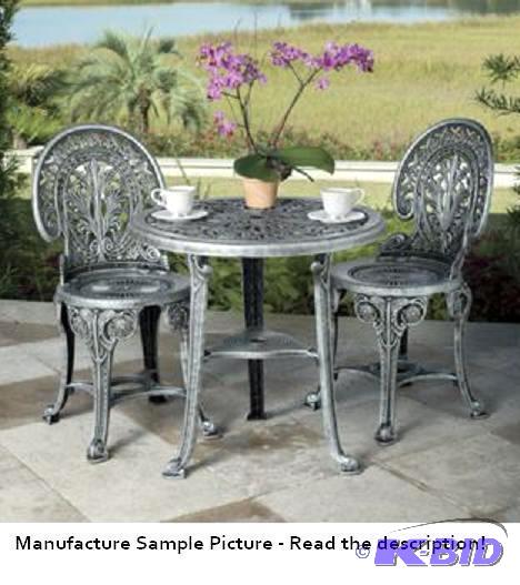 lot 38 image: Three Piece Bistro Set - Elegance and refinem...
