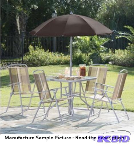 lot 5 image: Six Piece Patio Set - Have some summertime fu...