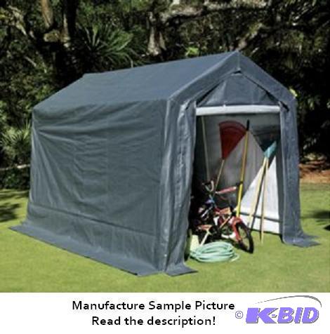 lot 7 image: King Canopy Storage Garage - Model G0712 - St...