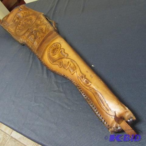 Tooled Leather Gun Case